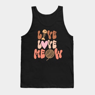 Live Love Meow Tank Top